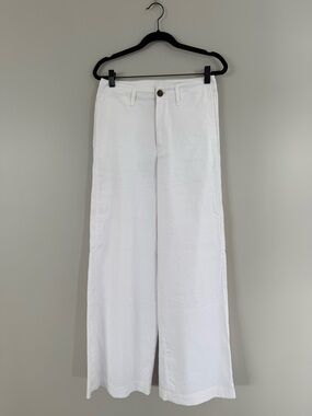 rag & bone White Linen-Blend Top